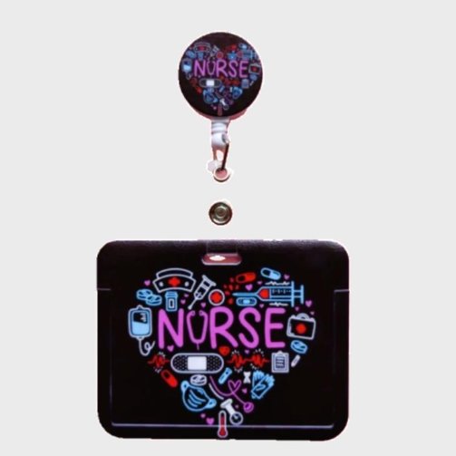 PORTACARNET NURSE NEGRO