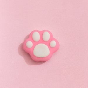 pin para fonendo y martillo huellita rosada puntas blancas