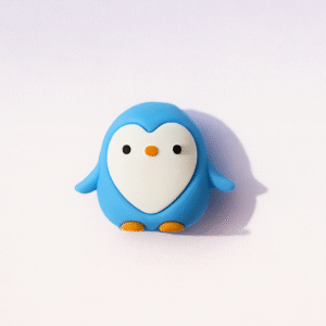 pin para fonendo y martillo pingüino azul