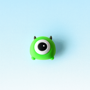 Pin para fonendo y martillo Mike Wazowski