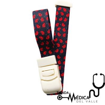 Torniquete Estampado TMV Negro con corazones