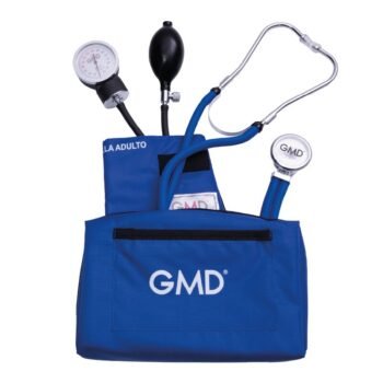 Copia de Kit de fonendoscopio doble manguera y Tensiómetro azul cerúleo GMD