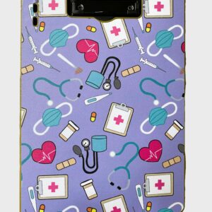 Tabla de apoyo o planillero morado