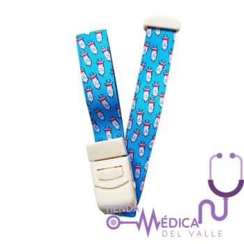 Torniquete Estampado TMV Azul con jeringas