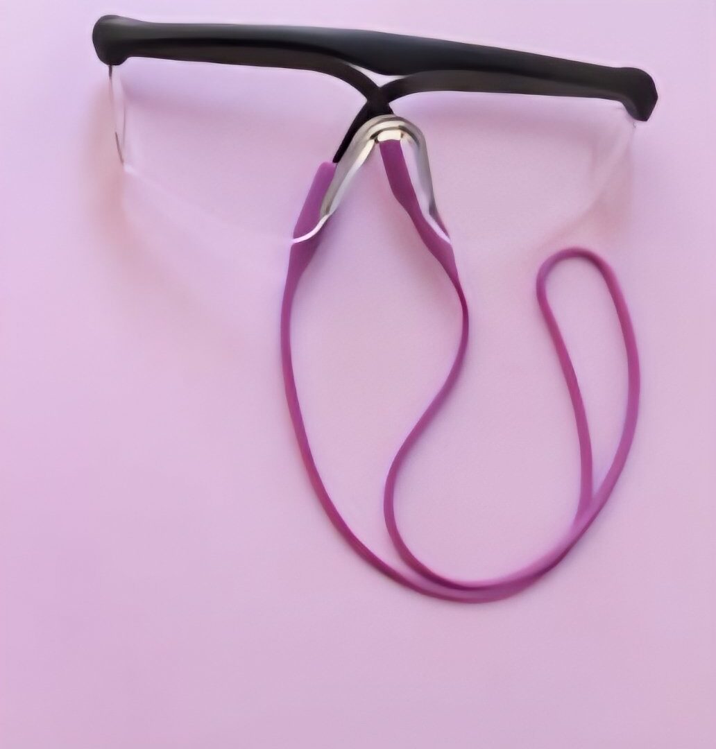 sujetador para gafas morado