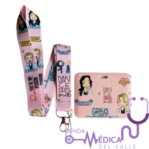 Portacarnet Greys Anatomy Rosado horizontal