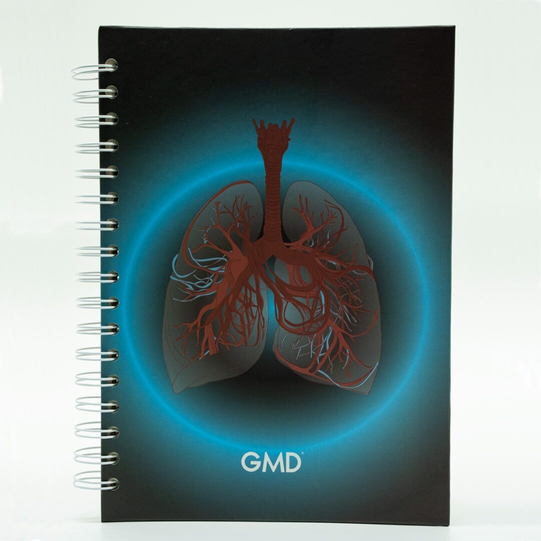 Cuaderno Pulmones Círculo Azul