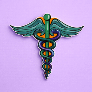 Broche Caduceo ref 089