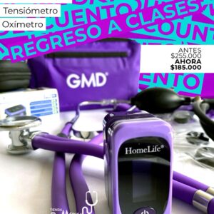 Kit Fonendoscopio, Tensiómetro y Oxímetro 
Kit inicio prácticas estudiantes Enfermería, Medicina y salud en general
