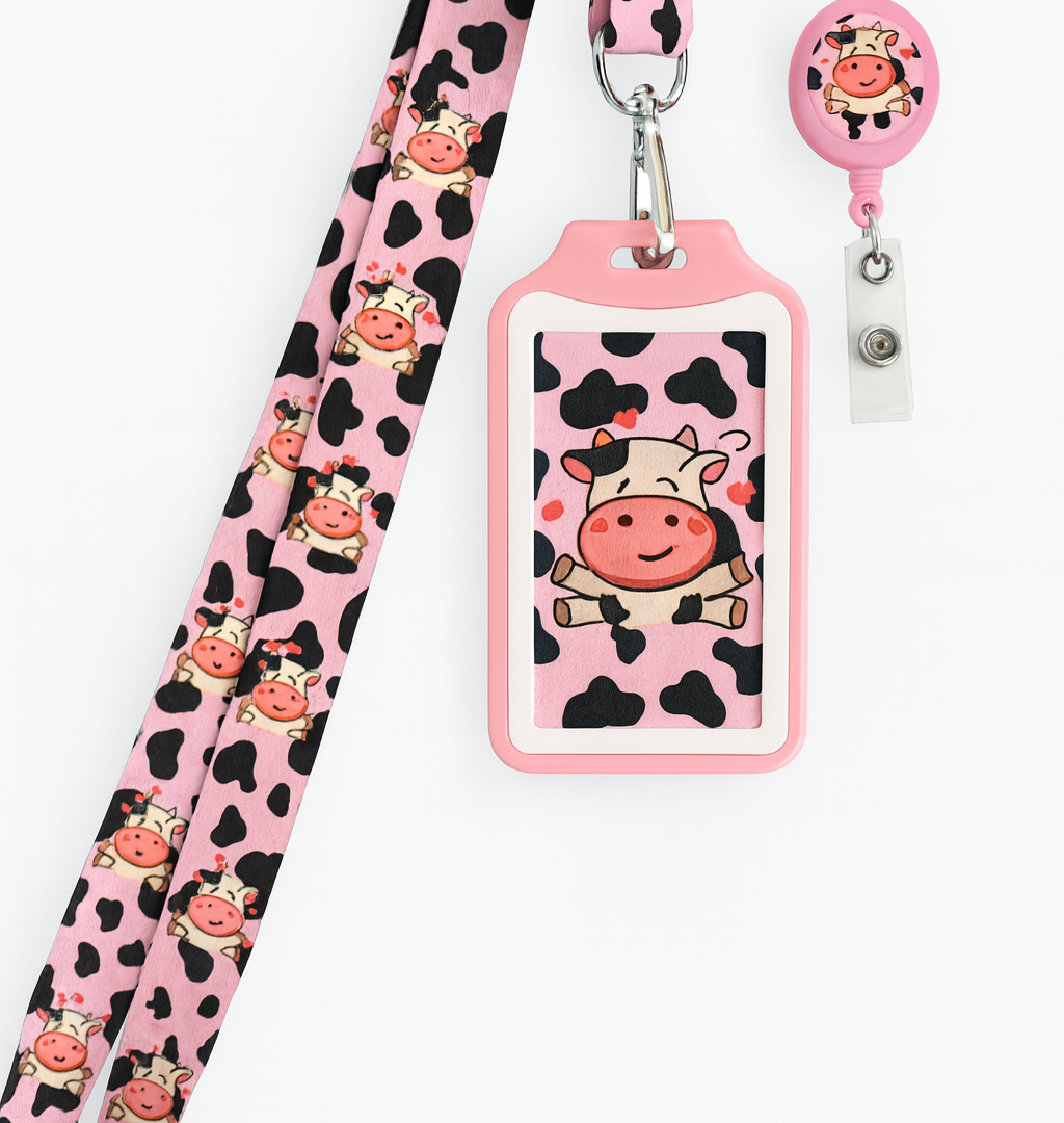 kit landyard + yoyo + escarapela vaquita