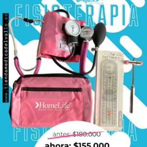 Kit Fisioterapia (Fonendoscopio, Tensiómetro, Martillo de reflejos y Goniómetro Universal)