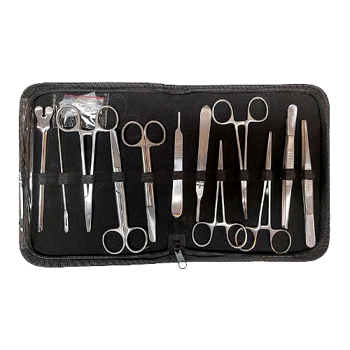 Kit de Disección GMD 13 Piezas en Acero Inoxidable para Estudiantes y Profesionales de la Salud