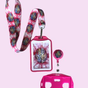 kit landyard + yoyo + escarapela psicología