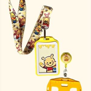 kit landyard + yoyo + escarapela winnie pooh