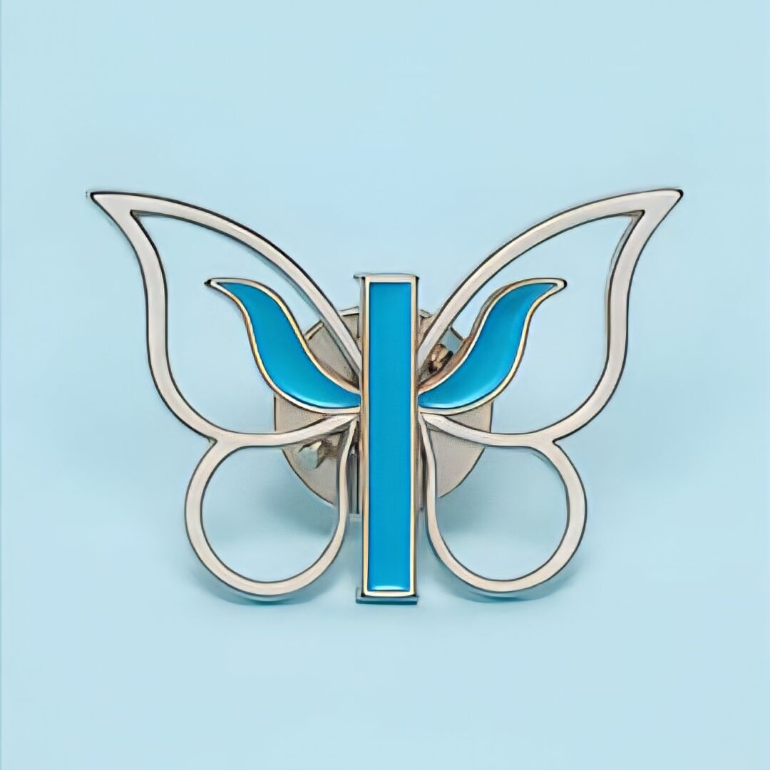 broche psicología mariposa