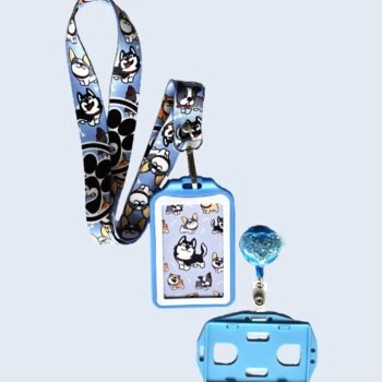 Kit Landyard + Yoyo + Escarapela Perritos