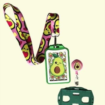 Kit Landyard + Yoyo + Escarapela Aguacate