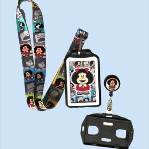 kit landyard + yoyo + escarapela mafalda