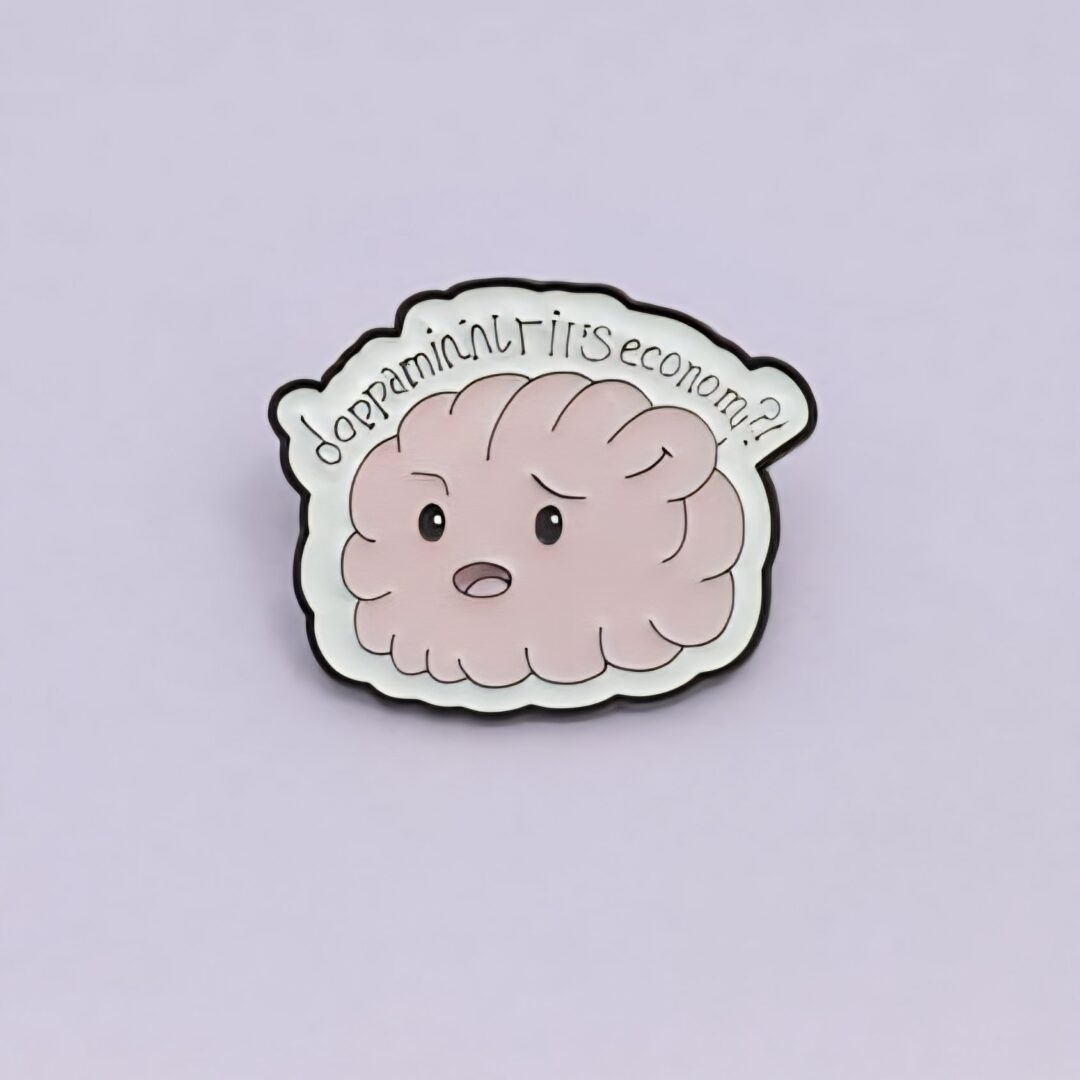 copia de broche símbolo psicología morado