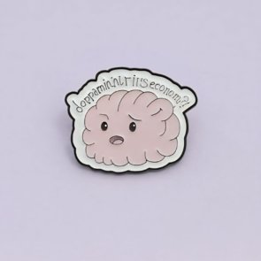 copia de broche símbolo psicología morado