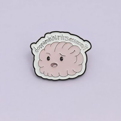 copia de broche símbolo psicología morado