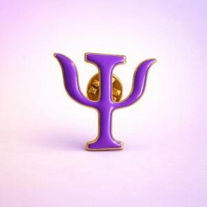 Broche Símbolo Psicología Morado