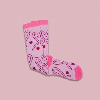 Medias de Compresión Corazón Rosado