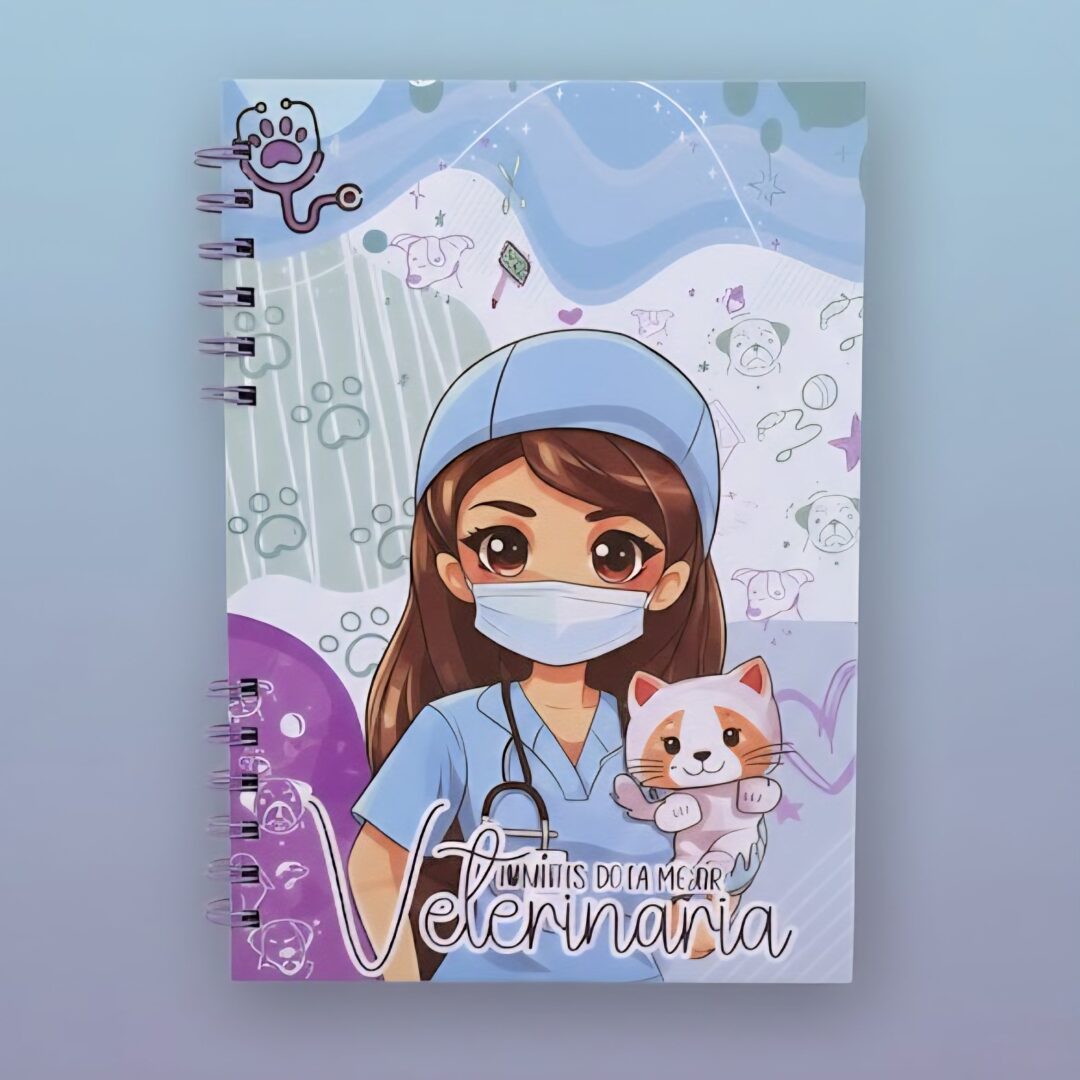 Agenda cuaderno 3 materias Veterinaria Ref 089