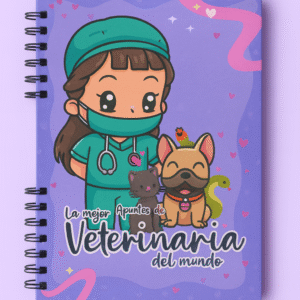 Agenda cuaderno 3 materias Veterinaria Ref 076