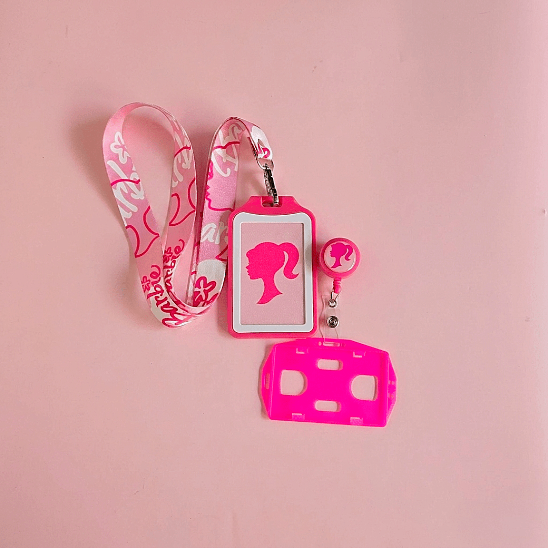 Kit Landyard + Yoyo + Escarapela Barbie