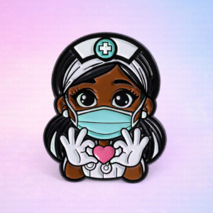 Broche enfermera con corazón