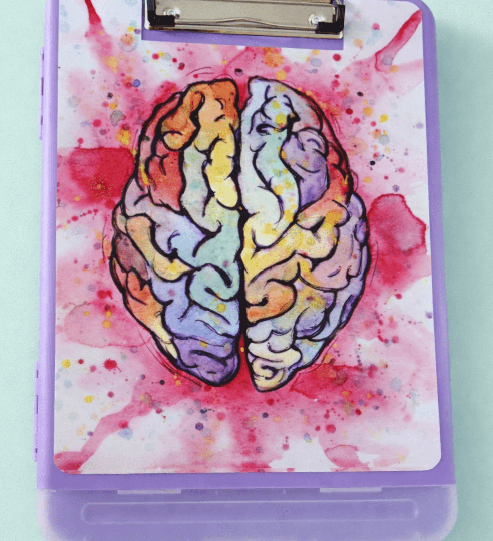 Tabla de apoyo con compartimiento Ref 032