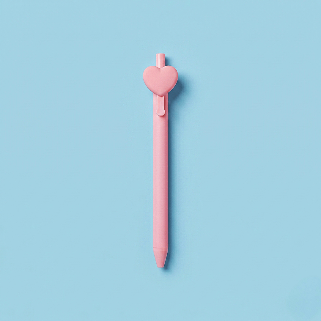 Lapiceros rosados corazón pink