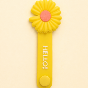 Botón flor amarilla para decorar fonendo