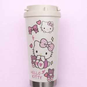 Termo Térmico Hello Kitty moños - Acero inoxidable conserva frío y calor