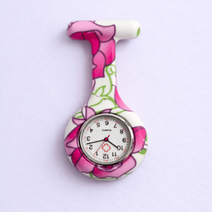 Reloj de Enfermería con segundero Rosas