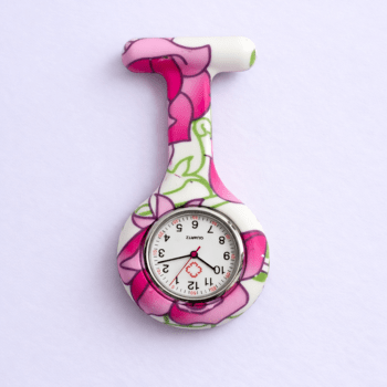 Reloj de Enfermería con segundero Rosas