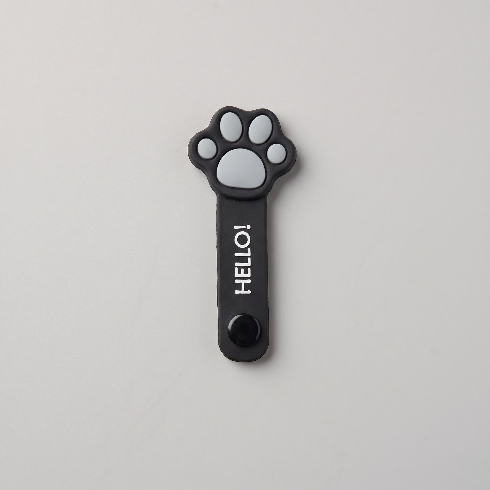 Botón Huellita negra para decorar fonendo