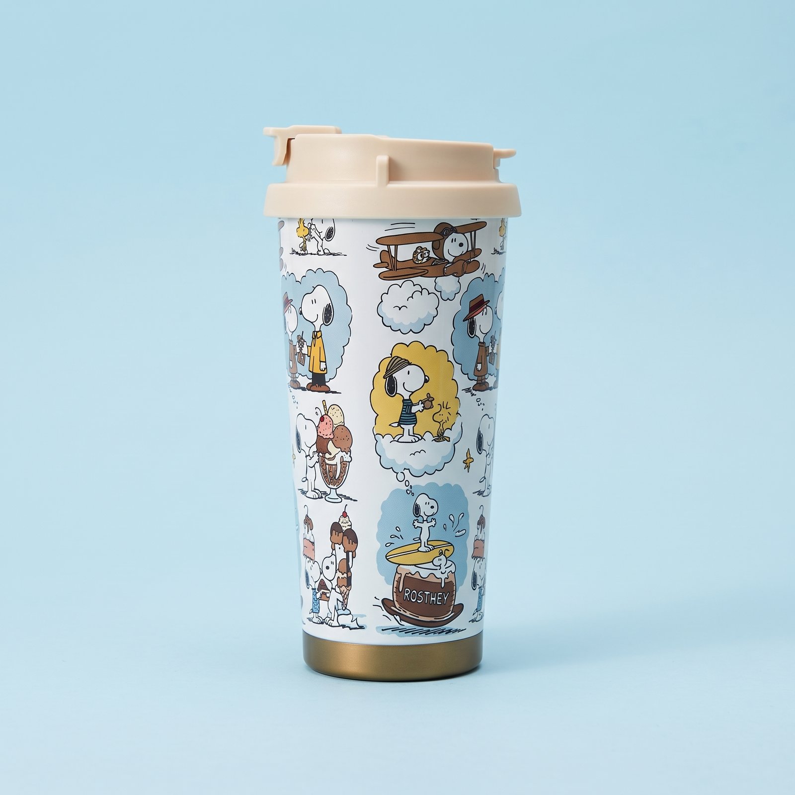 Termo Térmico Snoopy– Acero inoxidable conserva frío y calor