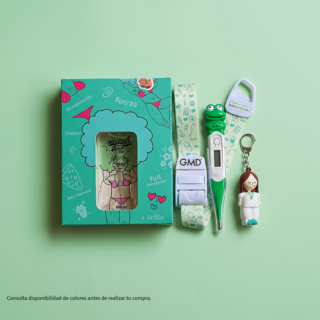 Kit Edición Especial Kit Green(Termómetro, Rompeampollas, Torniquete y Perfume Capilar)