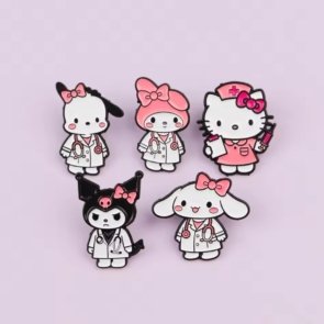 broches sanrio profesionales de la salud