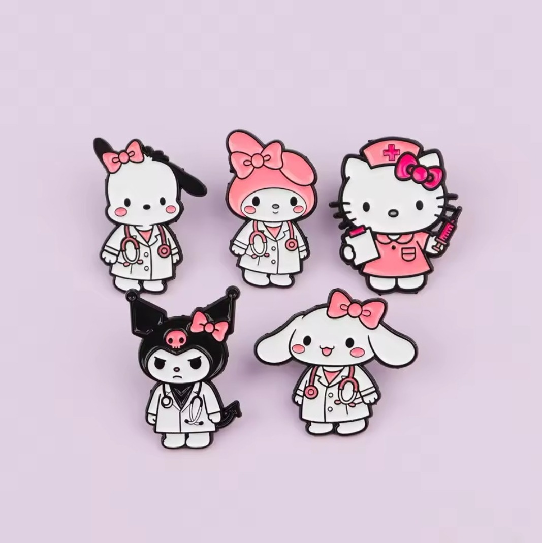 Broches Esmaltados Sanrio Profesionales de la Salud