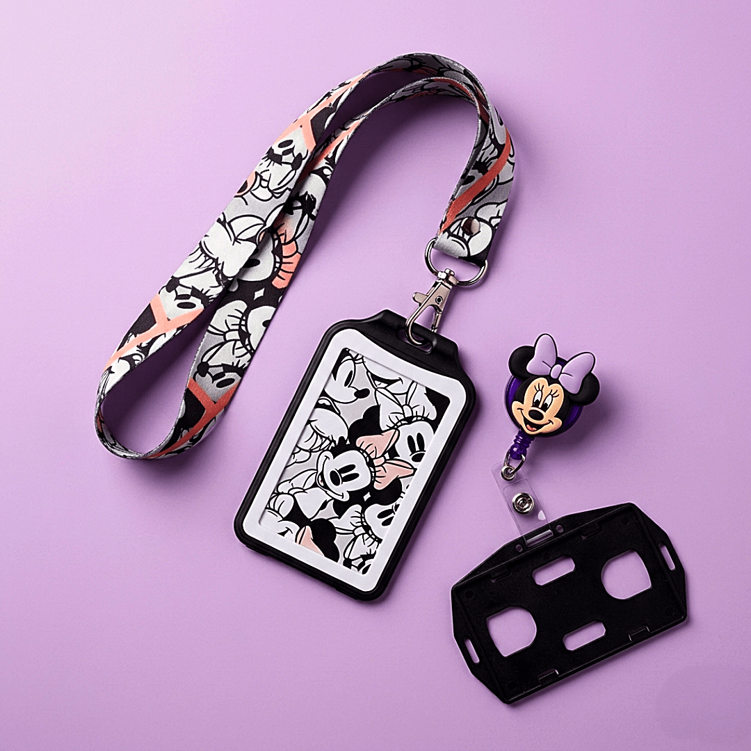 Kit Landyard + Yoyo + Escarapela Minnie Ref 025