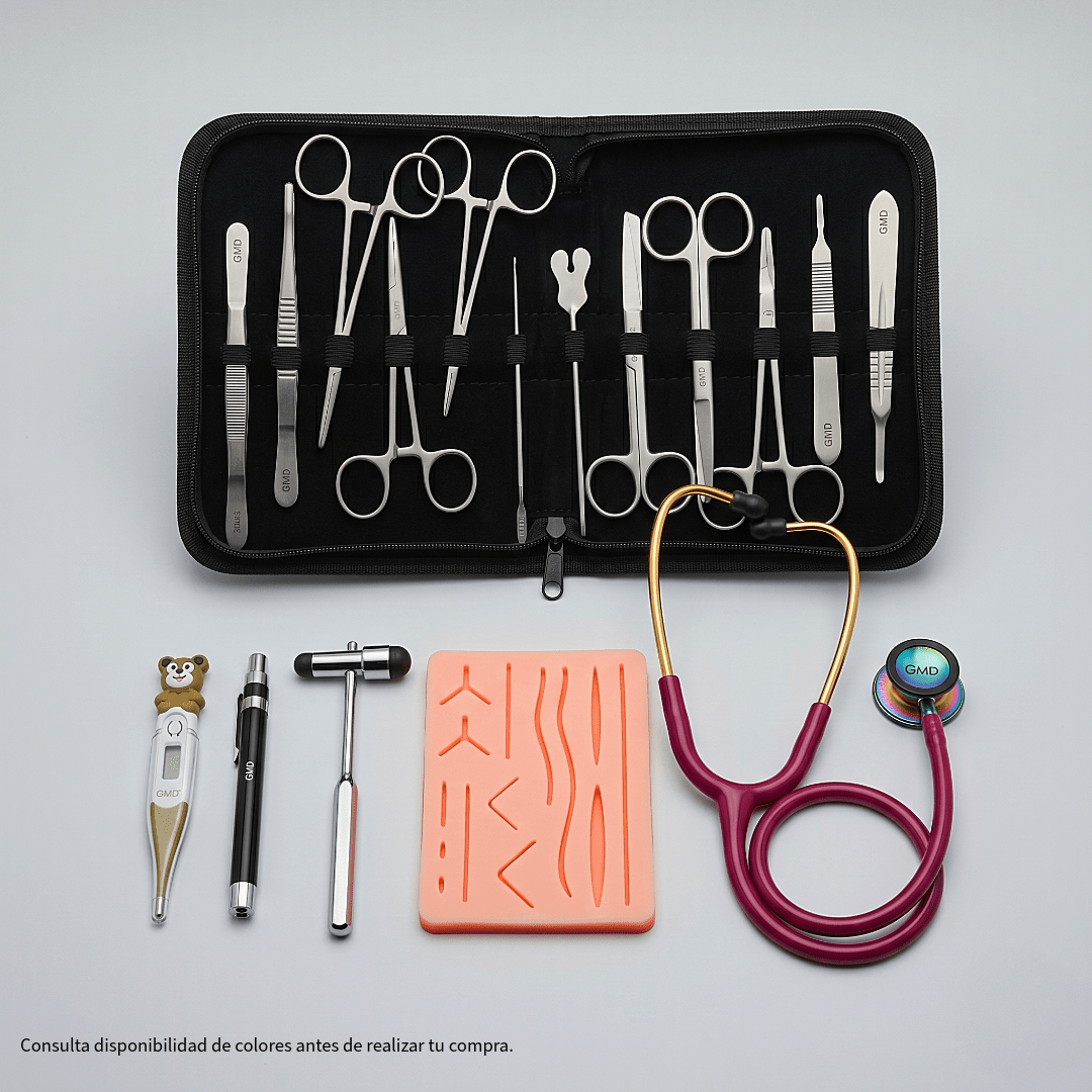 Kit Profesional GMD para Medicina Veterinaria, Zootecnia y Práctica de Suturas
