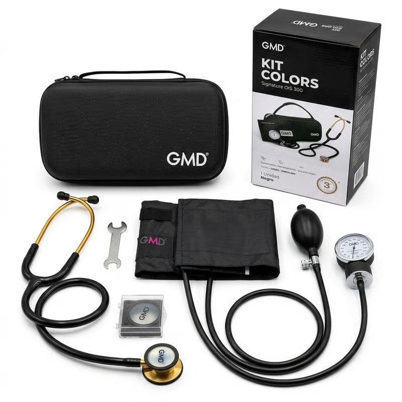 Kit de Tensiómetro y Fonendoscopio OIS 300 Signature GMD con Estuche Rígido 3 Años de Garantía