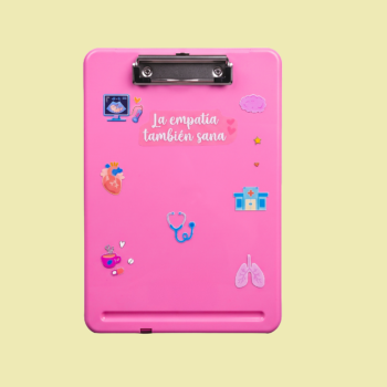 Tabla de Apoyo con Cajón Personalizable para Estudiantes de Salud Ilustraciones Exclusivas TMV