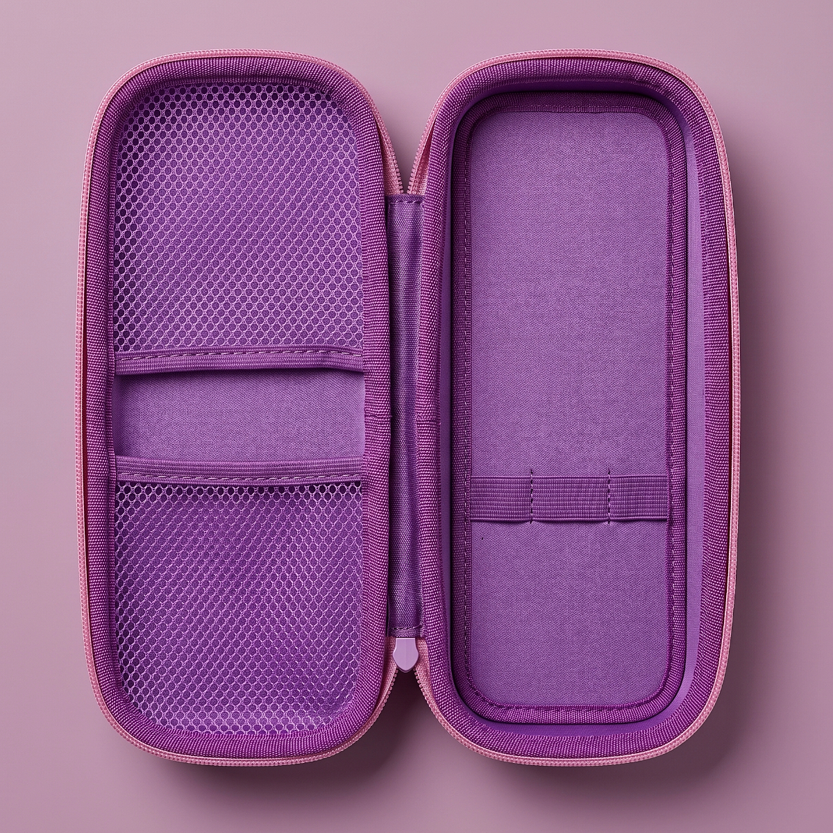 Estuche para Fonendoscopio Morado con Cierre Rosado - Imagen 2