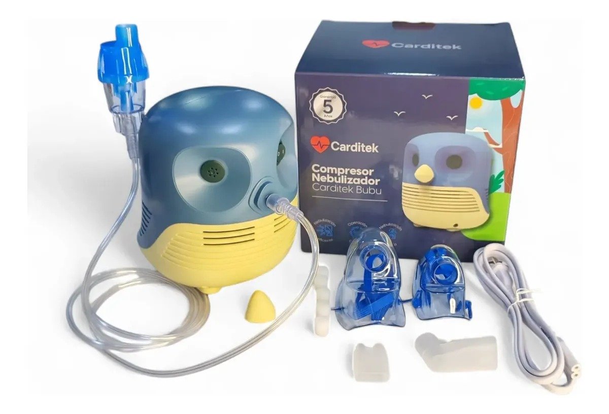 Nebulizador Infantil Bubu Carditek CDK-222 Compresor Nebulizador para Niños y Adultos